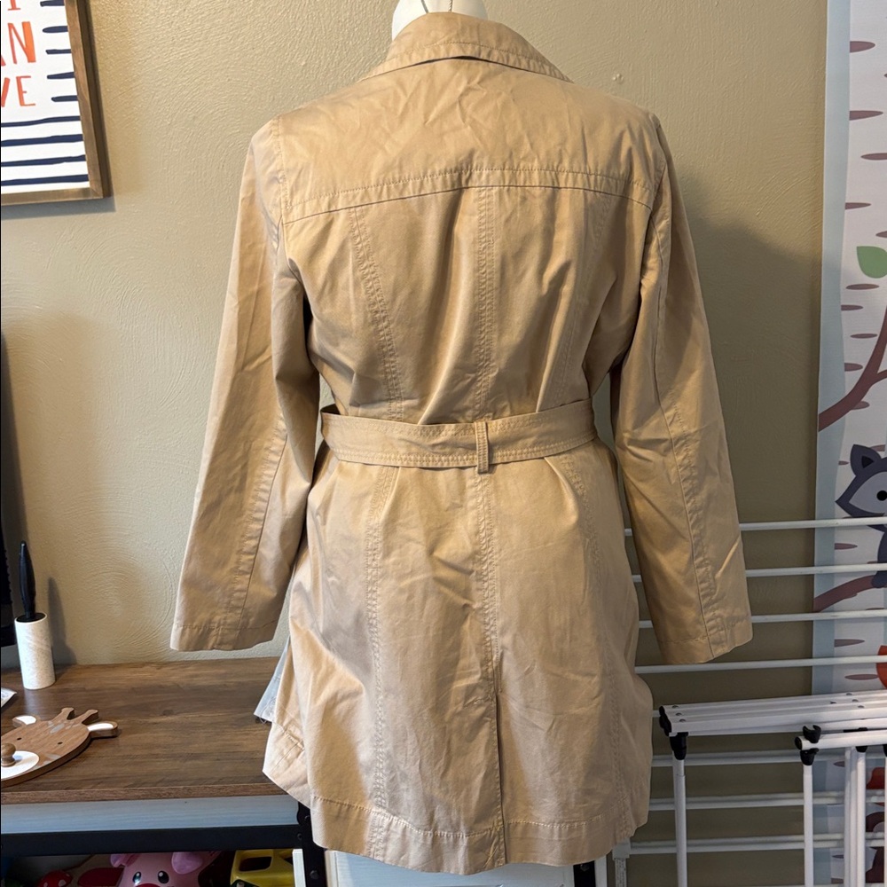 Old Navy Khaki Trench Coat - Picture 5 of 8